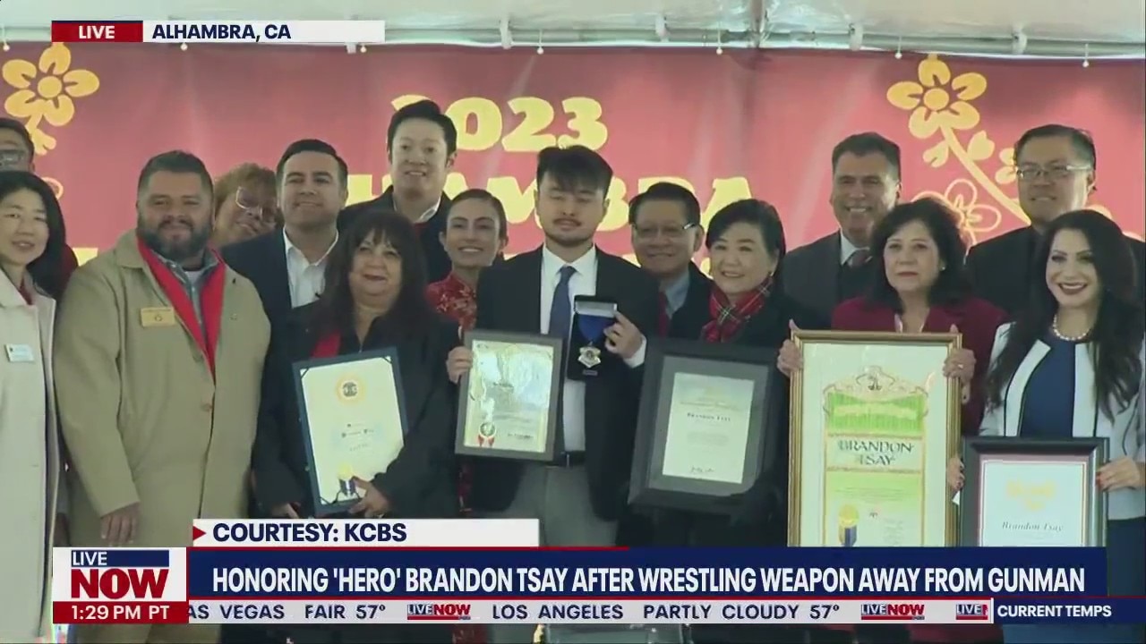 ?Hero? Brandon Tsay honored in California after Monterey Park mass shooting