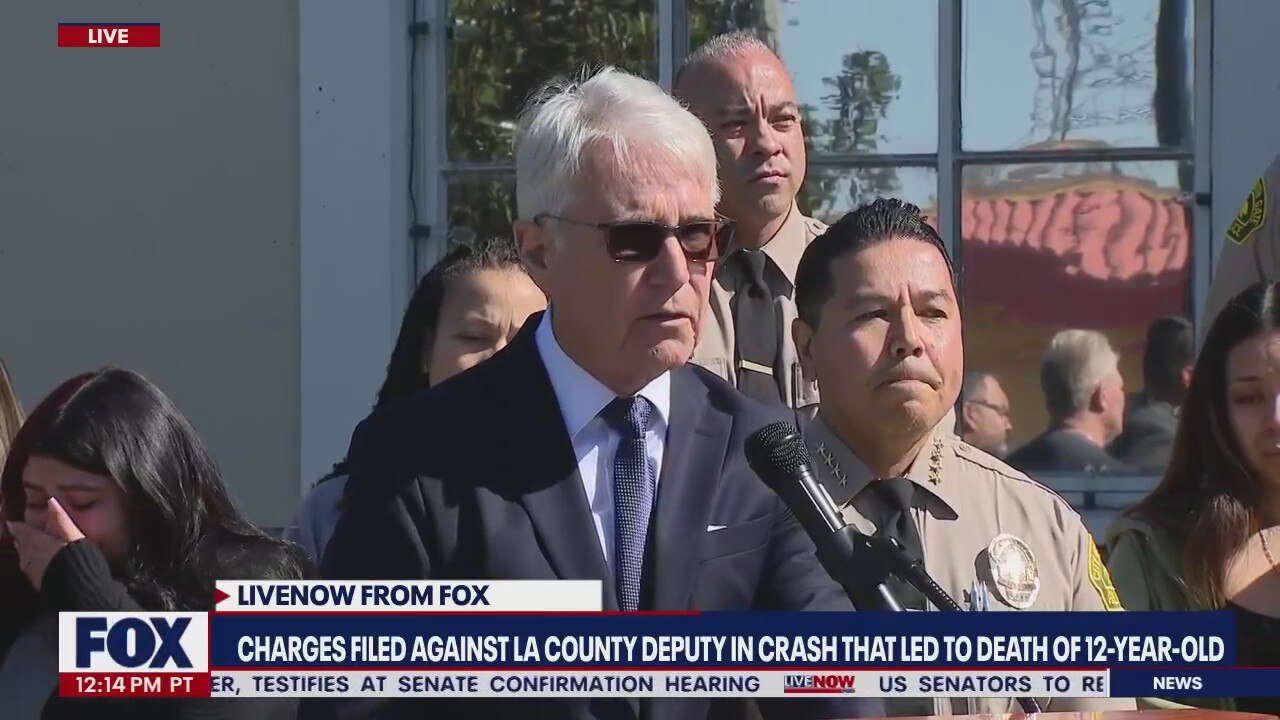 LA County deputy charged in crashed that killed 12-year-old boy, officials announce