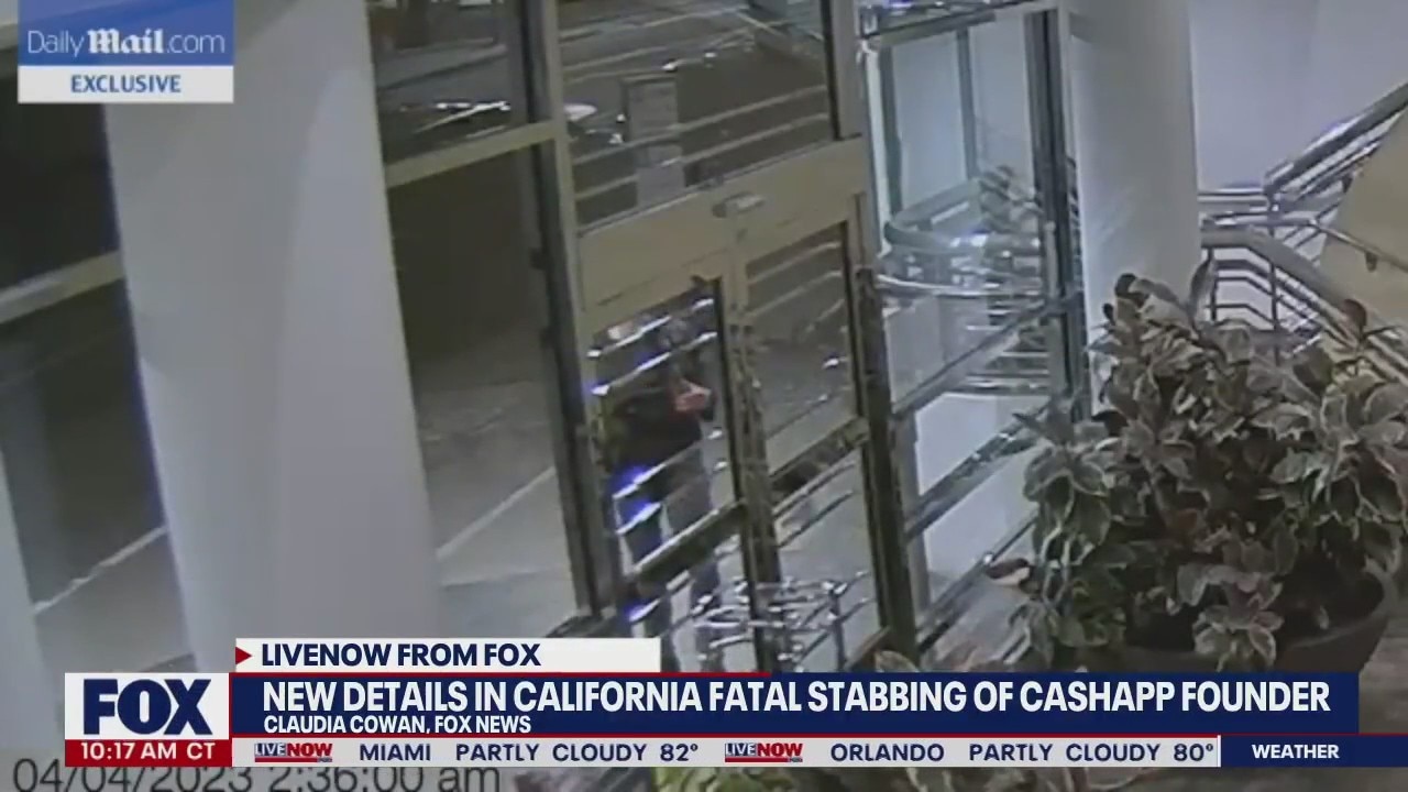 Surveillance video shows scene after CashApp founder stabbed