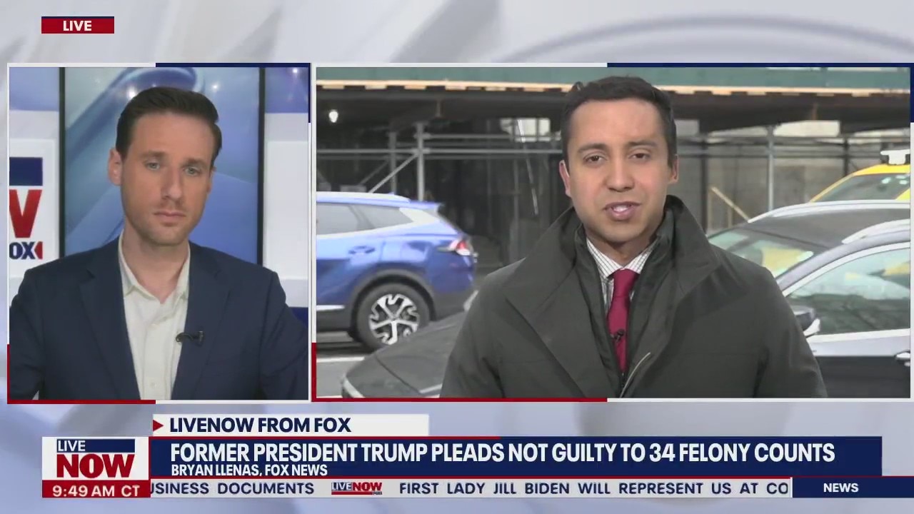 Trump Indictment: Former president pleads not guilty to felony charges