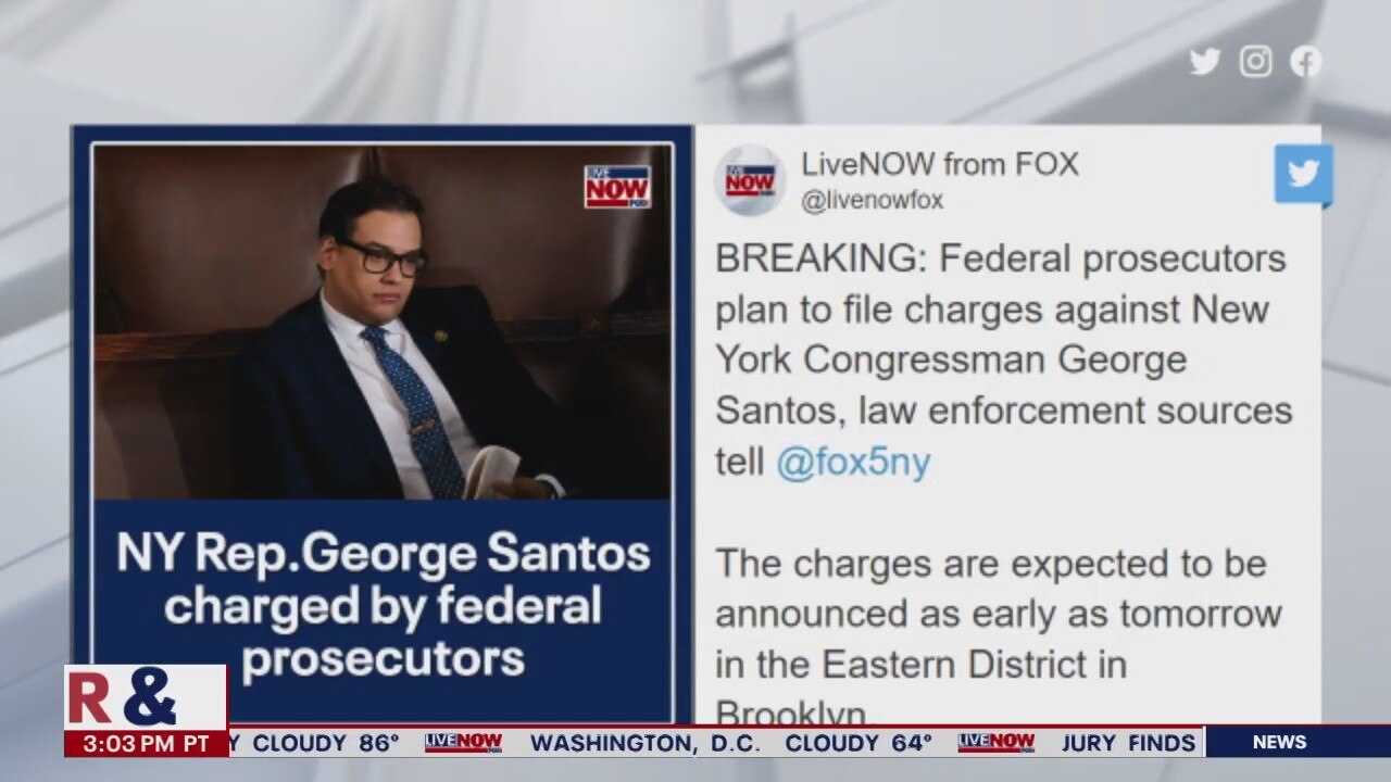 NY Rep. George Santos charged by DOJ