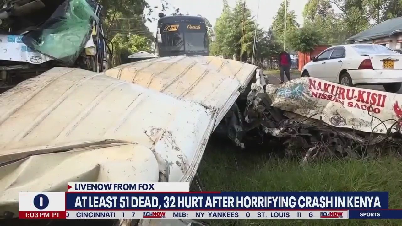 Kenya crash: 51 dead, 32 hurt in collision