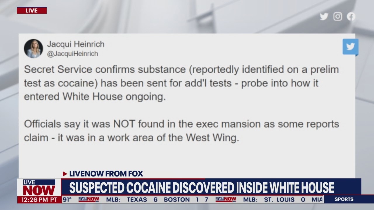 Cocaine found at White House