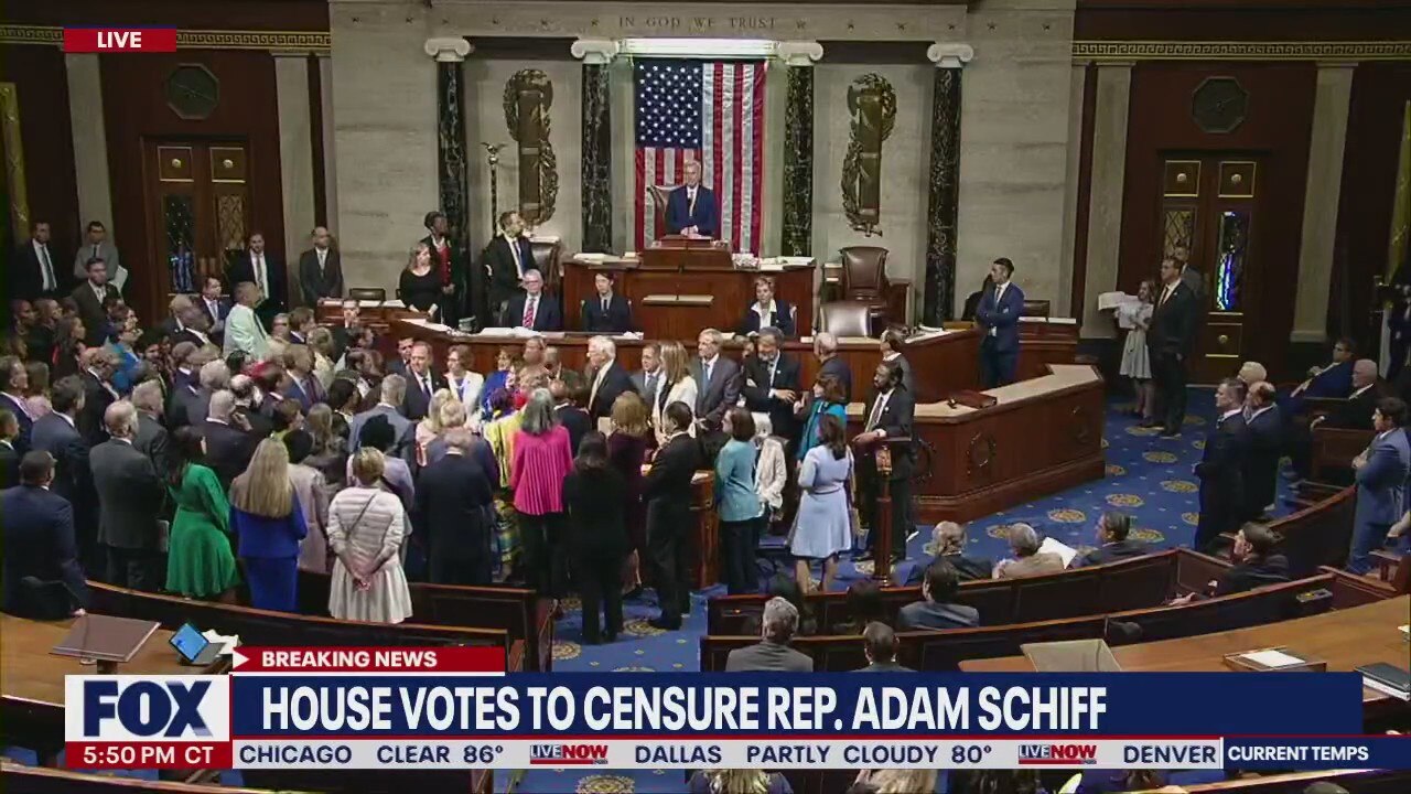 Adam Schiff censured by House