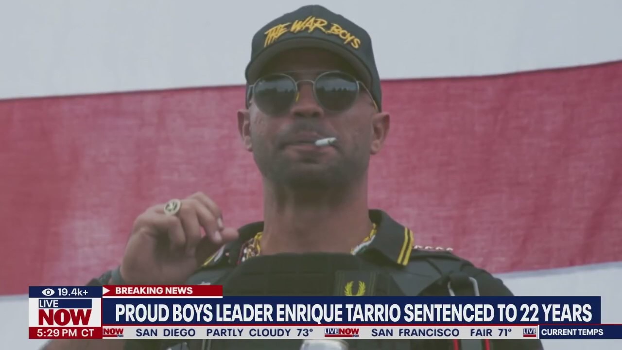 Ex-Proud Boys leader sentenced to 22 years