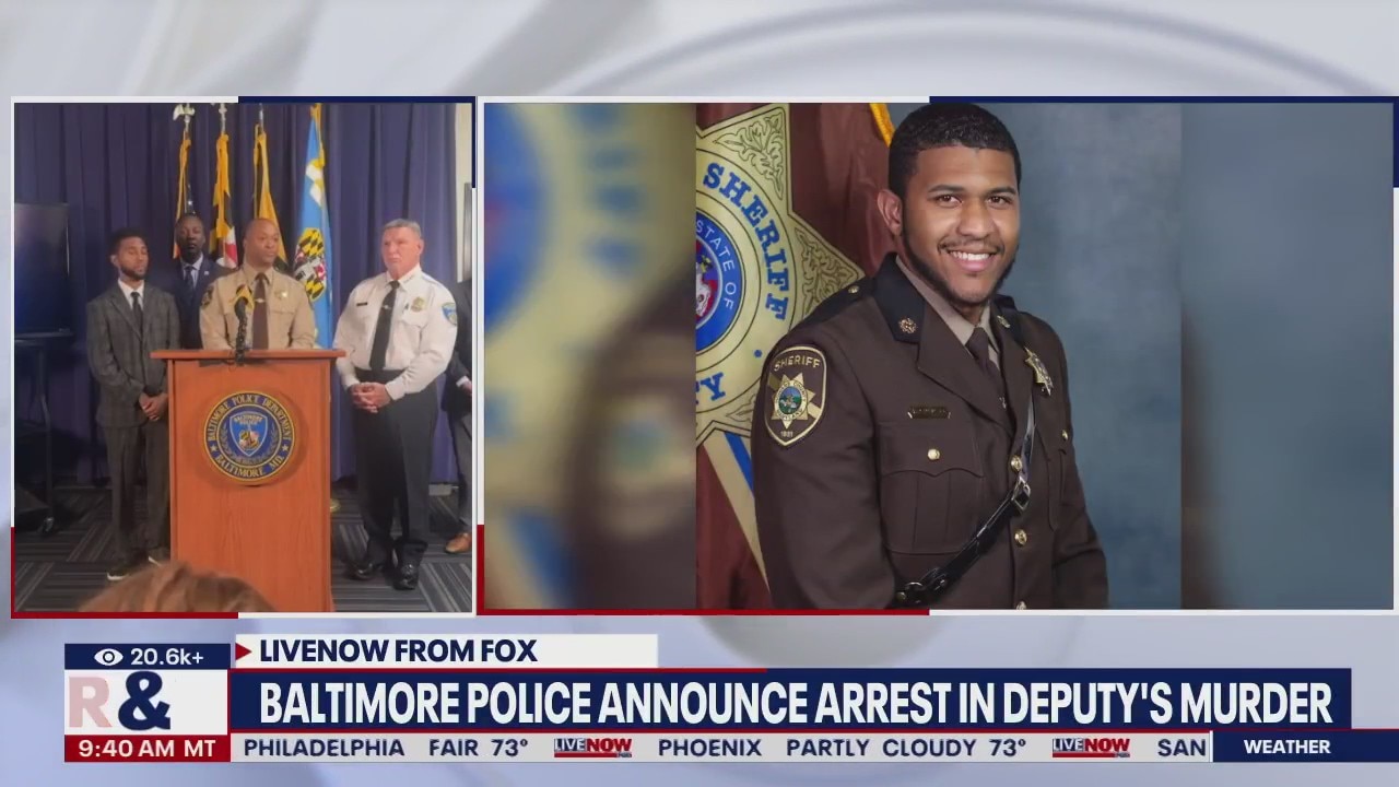 Deputy murdered: Baltimore police make arrest