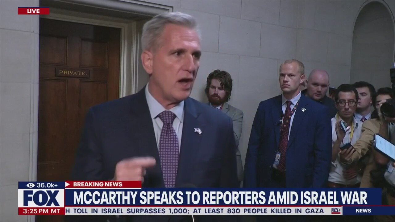 McCarthy discusses Israel, speaker race