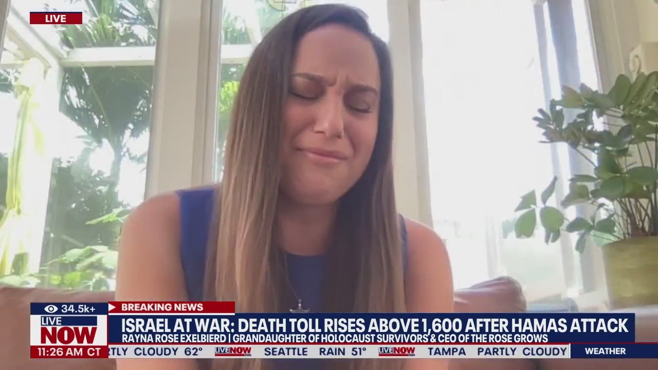Jewish woman gets emotional amid Israel war