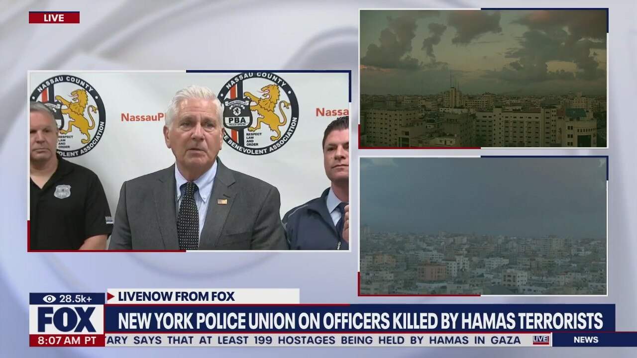 Police union speaks on officers killed by Hamas