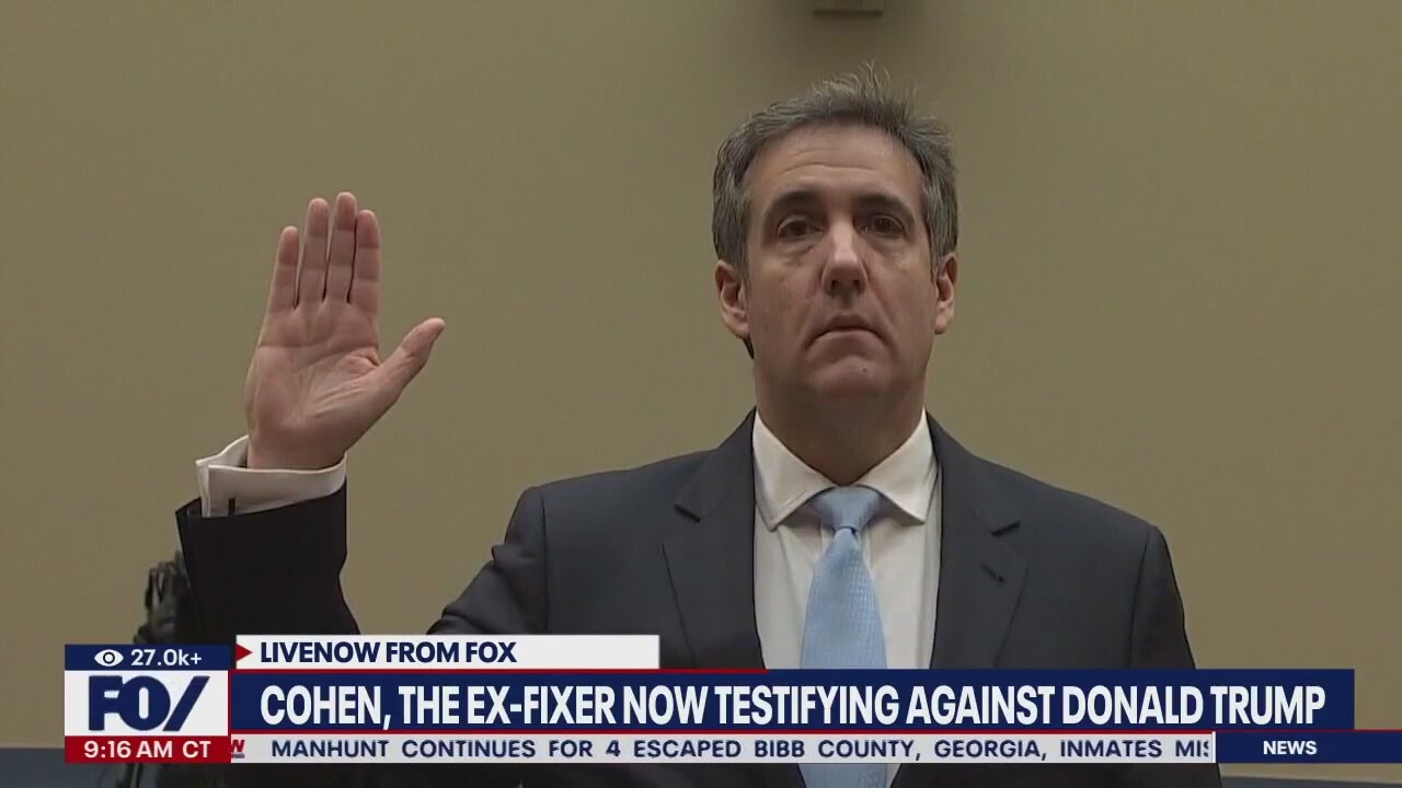 Michael Cohen testifying against Trump today