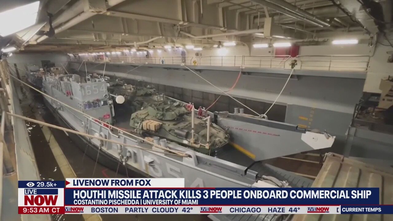 Houthi missile attack kills 3 people onboard ship