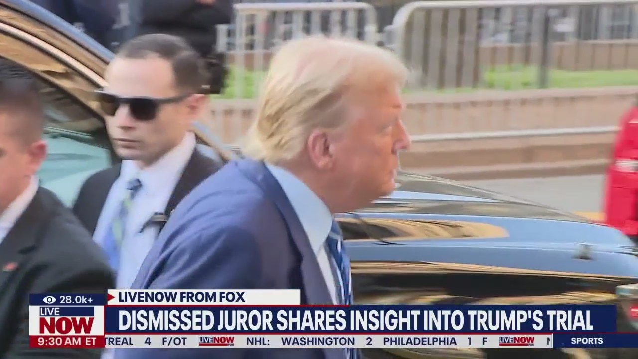 Trump trial: Dismissed potential juror reacts