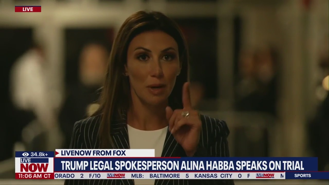 Alina Habba speaks out as Trump trial underway