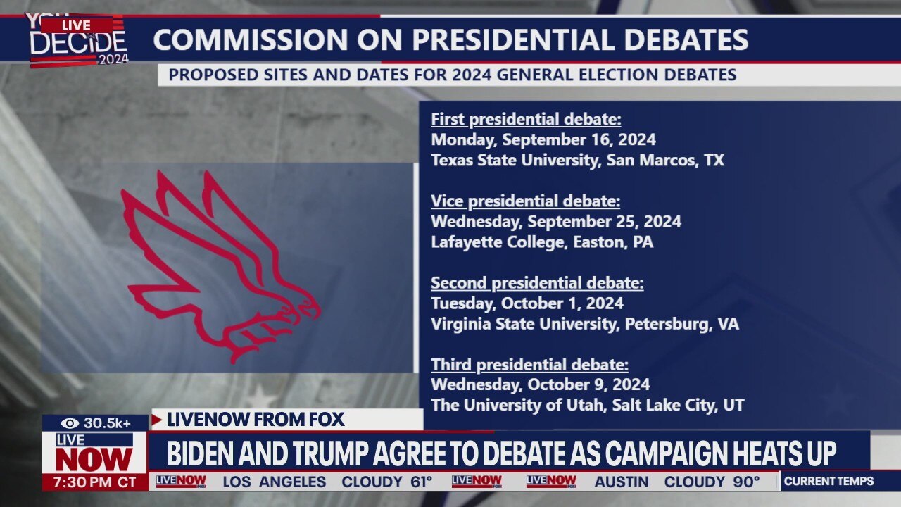 Biden, Trump agree to debate as campaign heats up