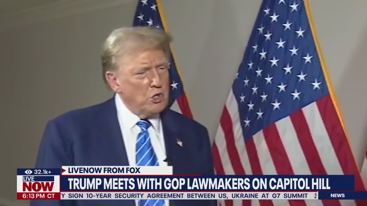 Trump meets with GOP lawmakers on Capitol Hill