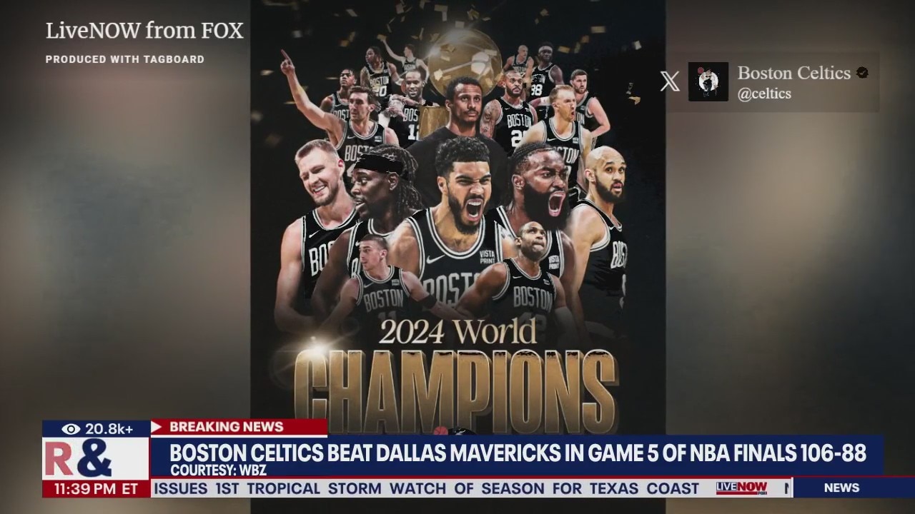 Celtics top Mavericks to win record 18th NBA title