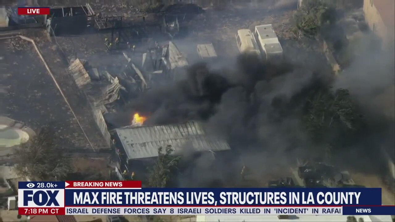 Max Fire threatens lives, structures in LA County