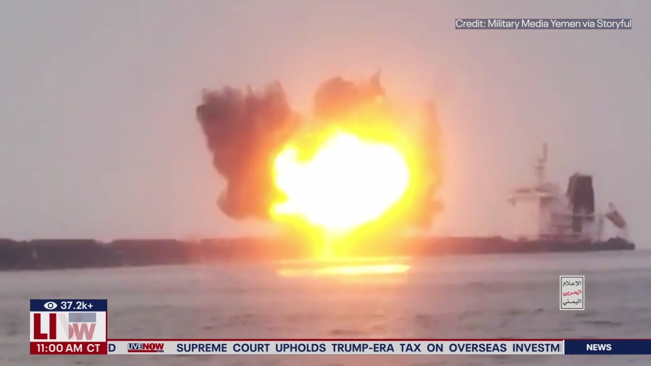 Houthi rebels attack ship in Red Sea