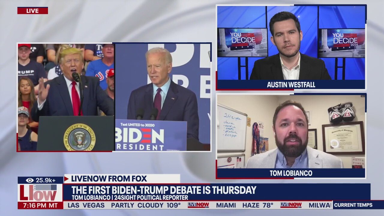 Biden, Trump presidential debate on Thursday