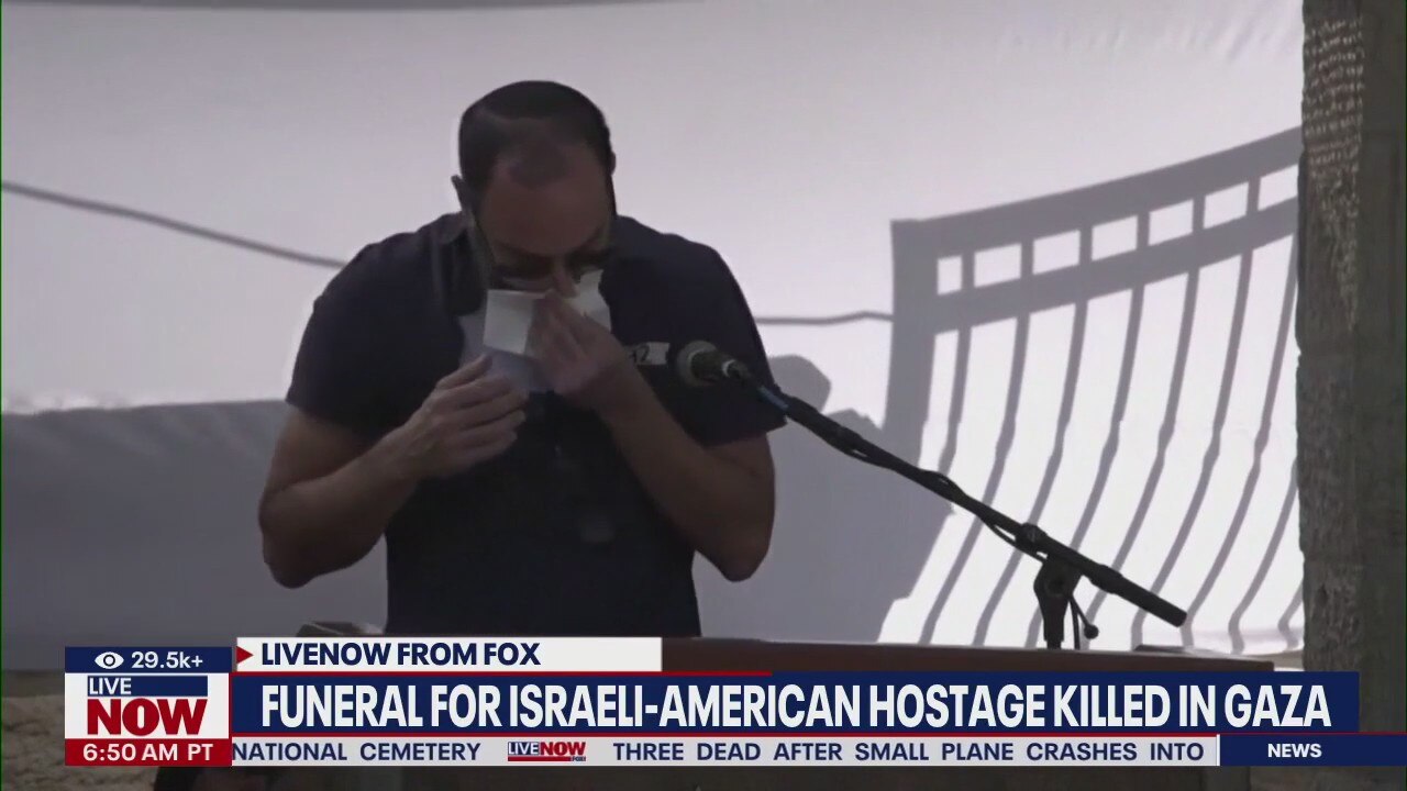 Father of Israeli-American hostage emotional speech