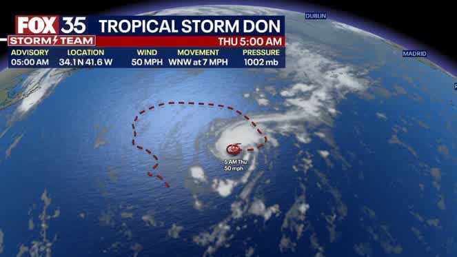 Tropical Storm Don could gain strength soon