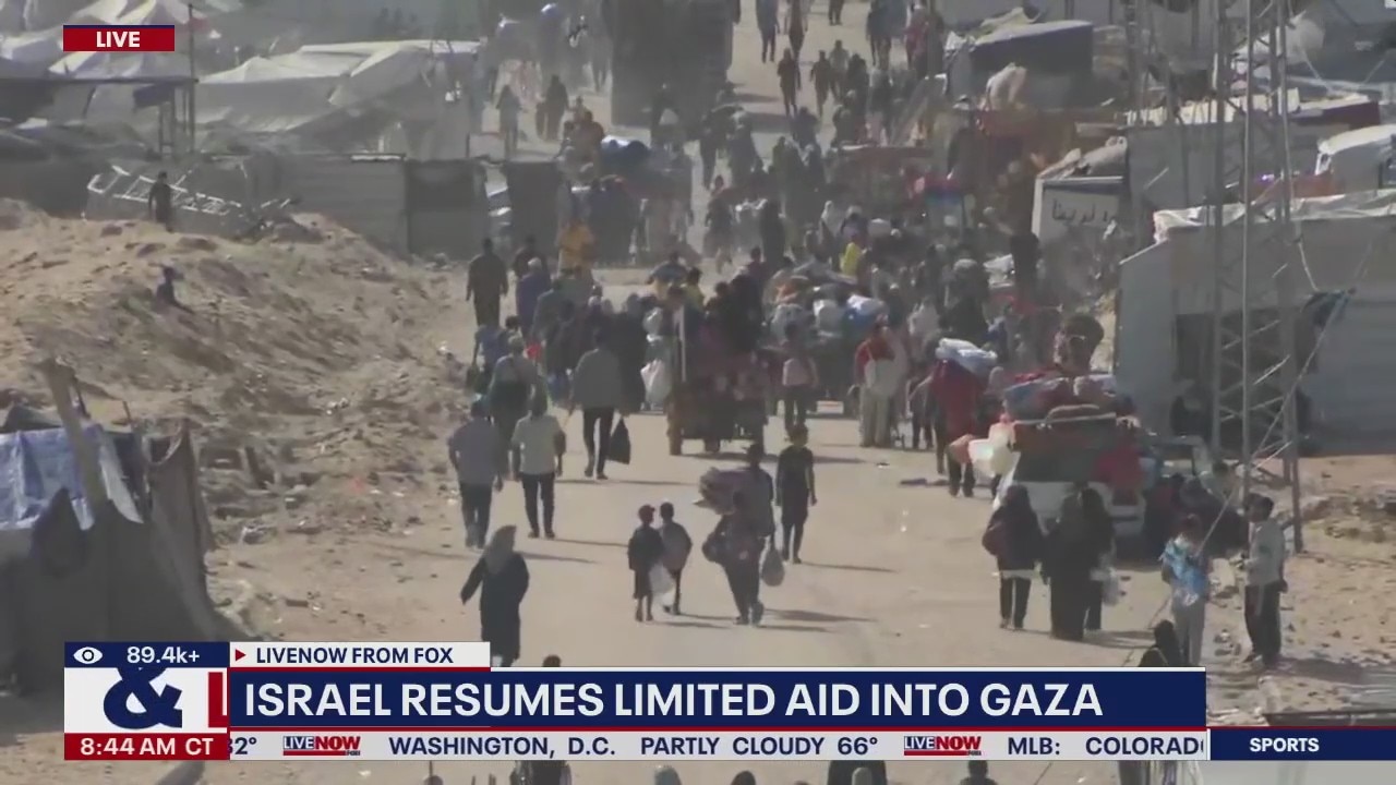 Israel resumes limited aid into Gaza