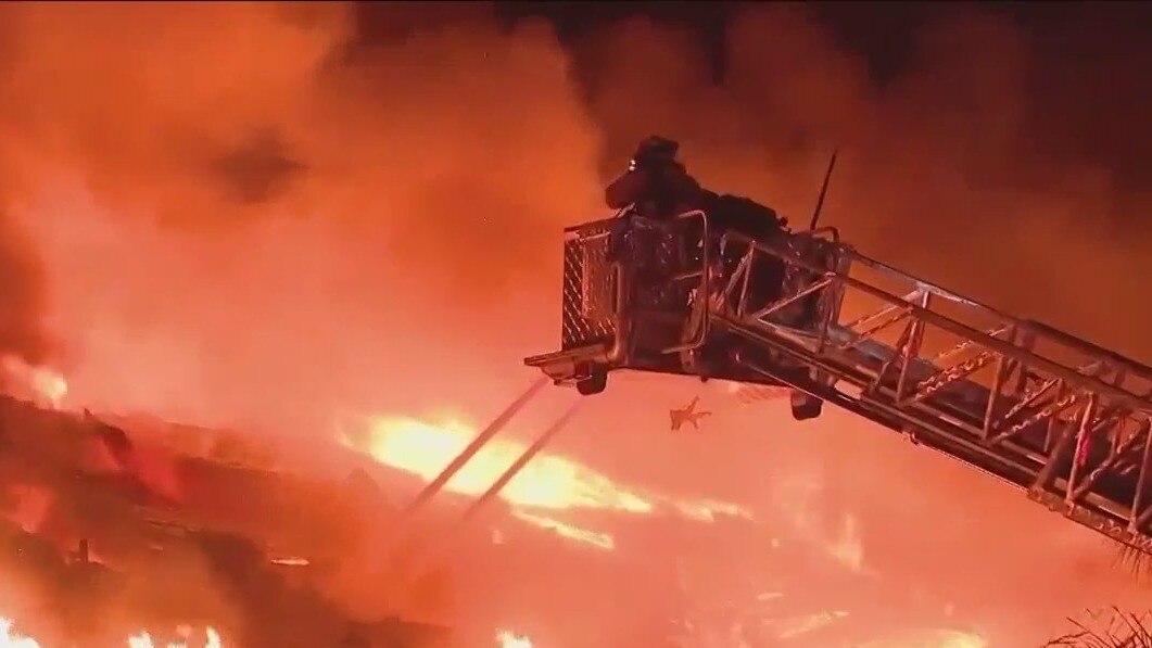 Church hosts drive-in service after blaze