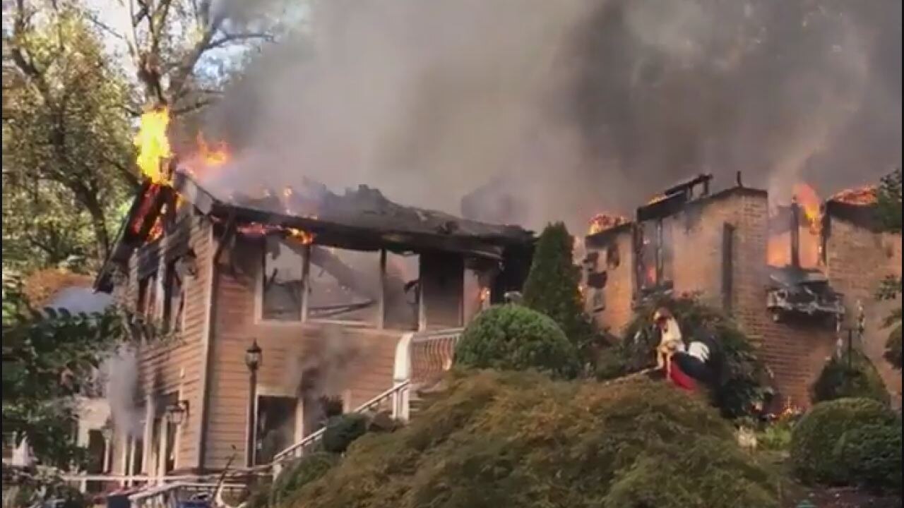VIDEO: Fire destroys large home in Montgomery County | FOX 5 DC