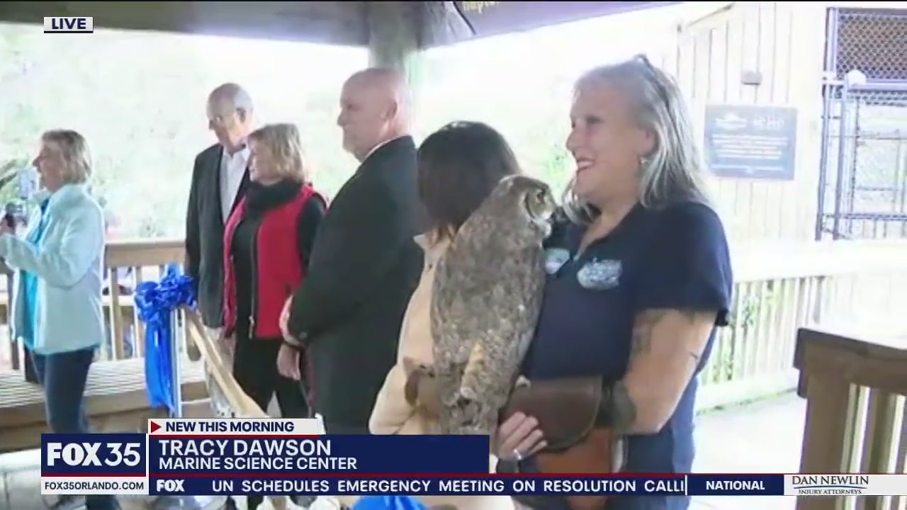 Ribbon-cutting at Marine Science Center