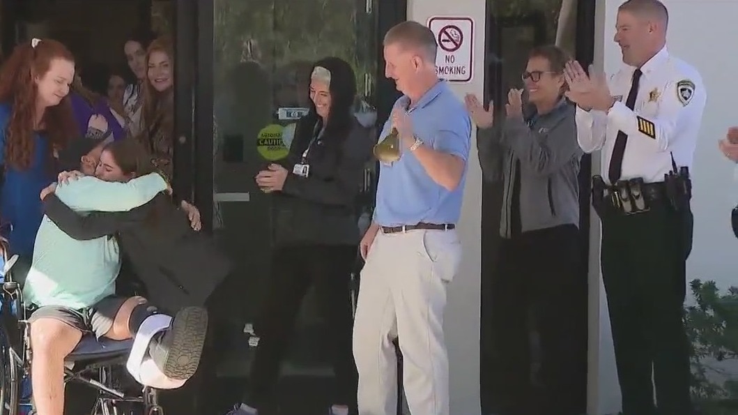 Florida deputy injured in 'ambush' goes home