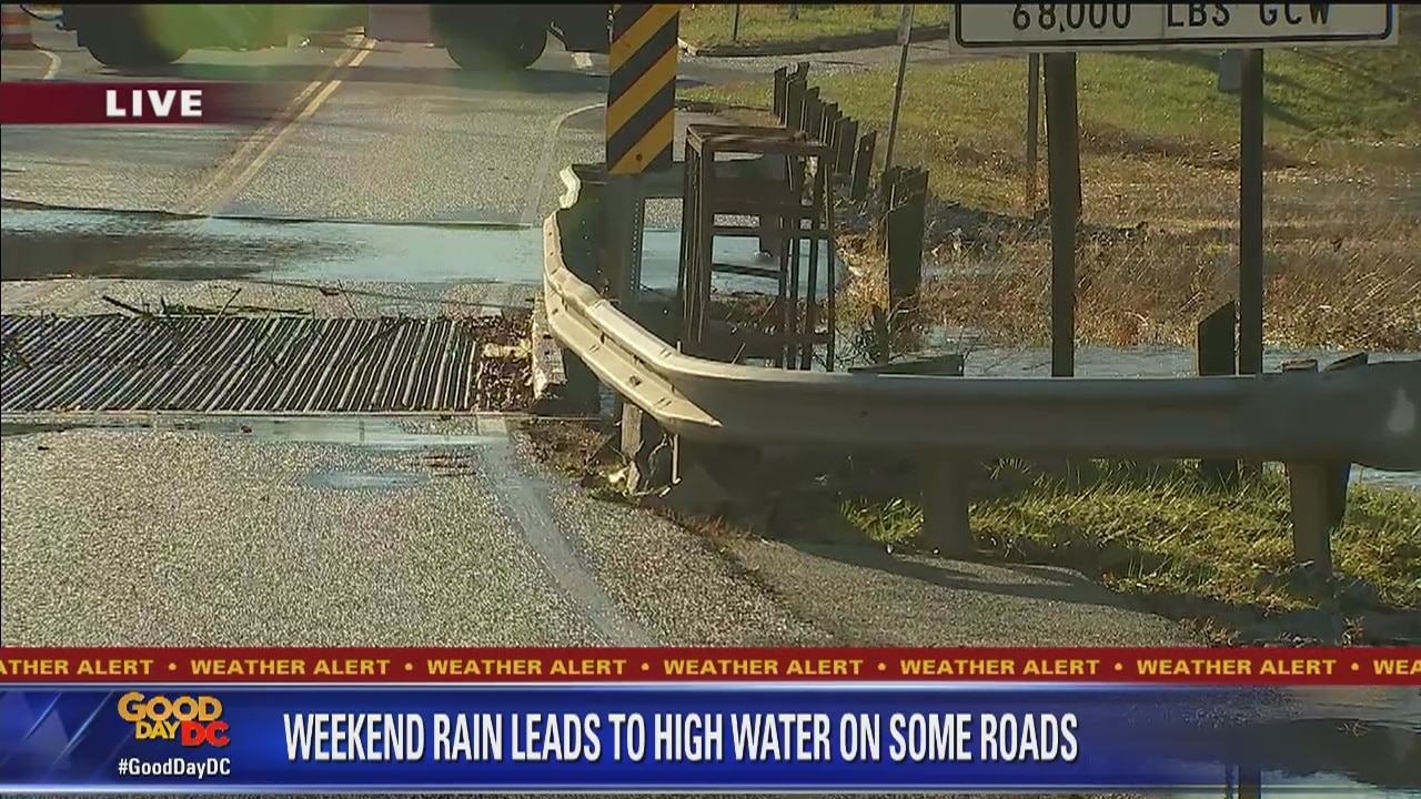 DC roads under coastal flood advisory until Tuesday after heavy weekend rain