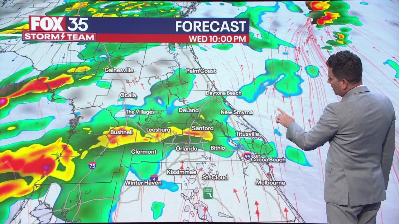 Rain expected in Central Florida overnight