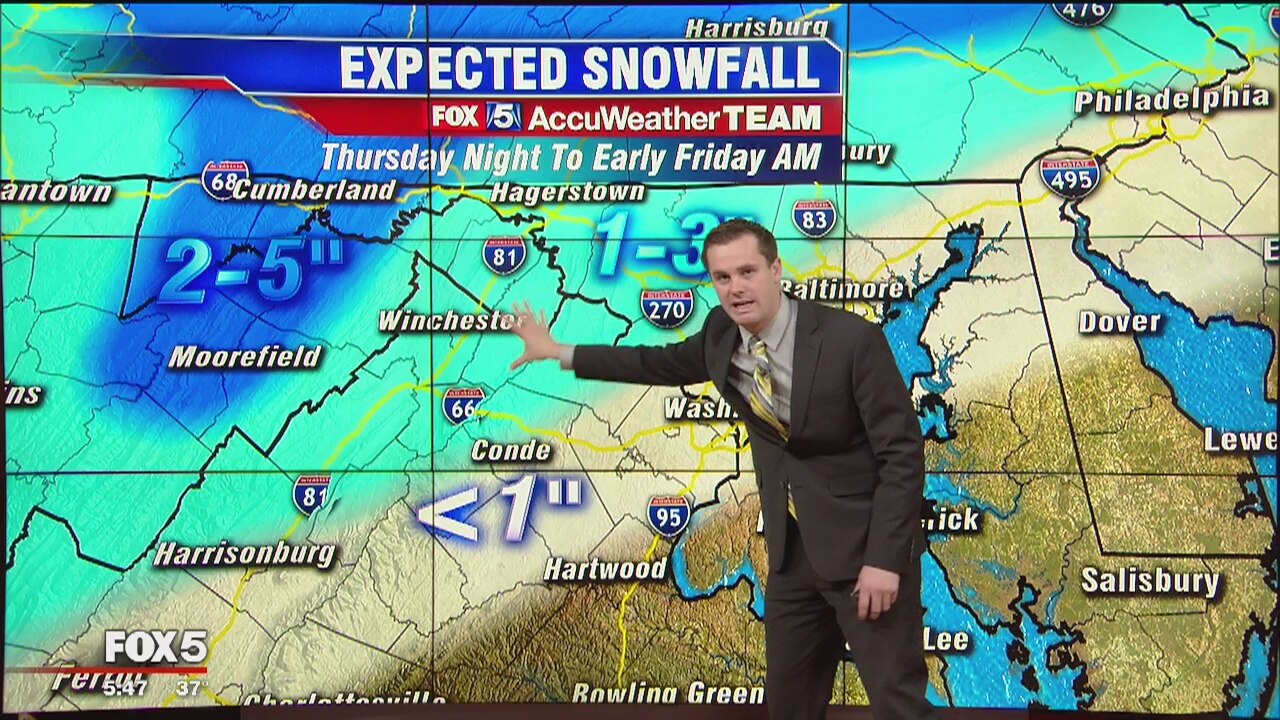 Double dose of winter weather with snow likely Thursday night, wintry mix expected over weekend