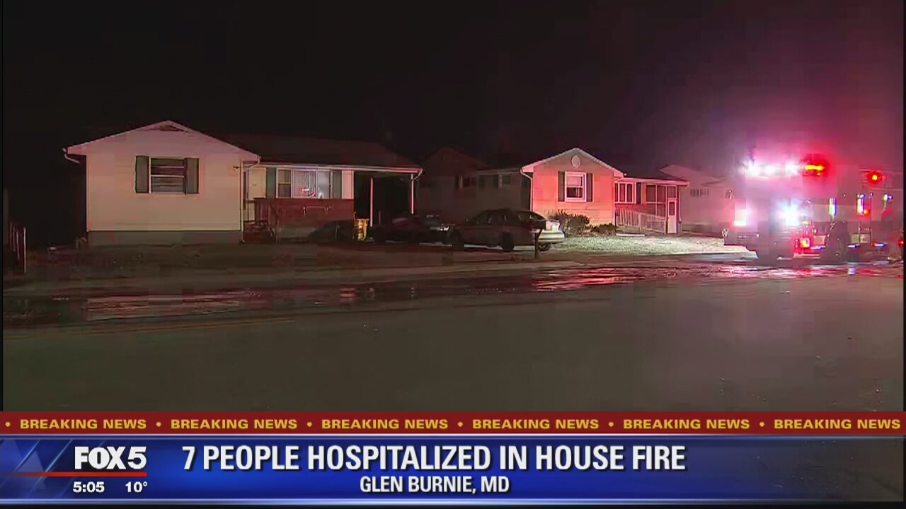 7 injured in Glen Burnie house fire