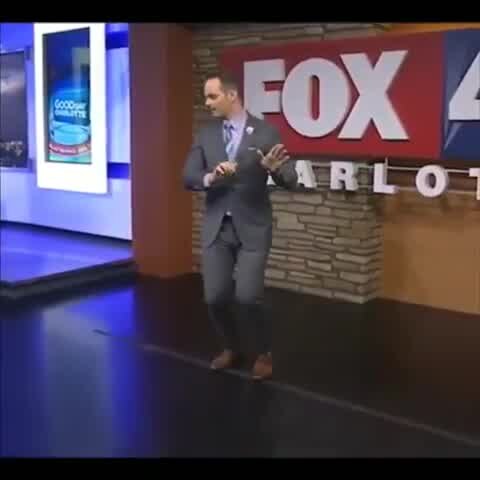 FOX 46 Meteorologist does #SlideLikeThisChallenge