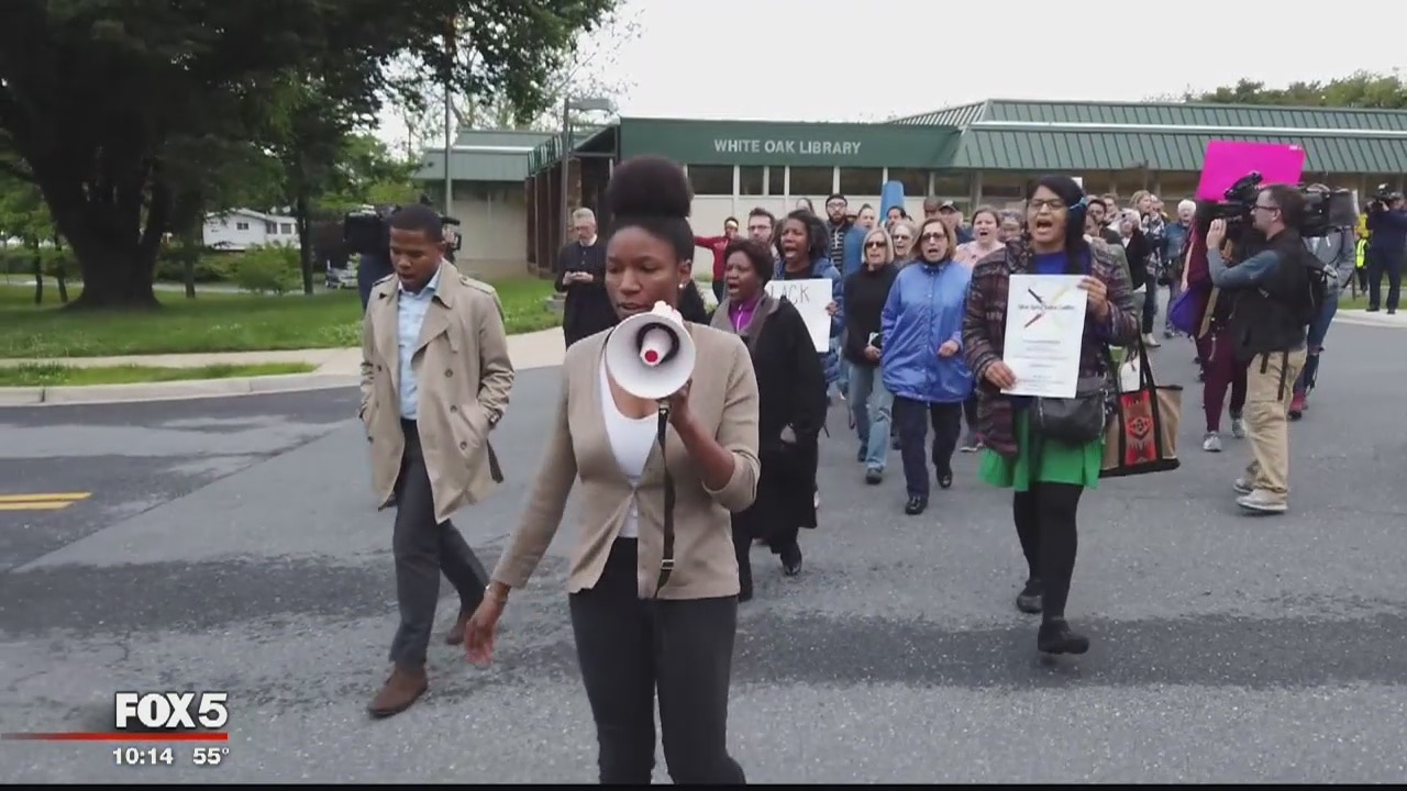Protest held in response to Montgomery Co. officer using N-word