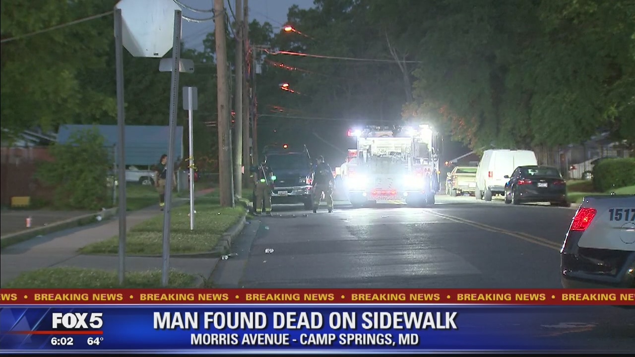 Homicide investigation after man found dead on sidewalk in Prince George?s County
