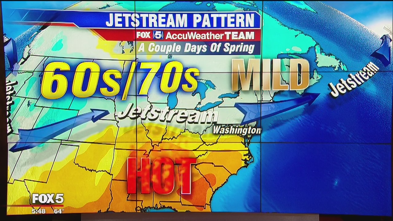 Spring temperatures in the mid-70s Tuesday; temps heat up later in the week