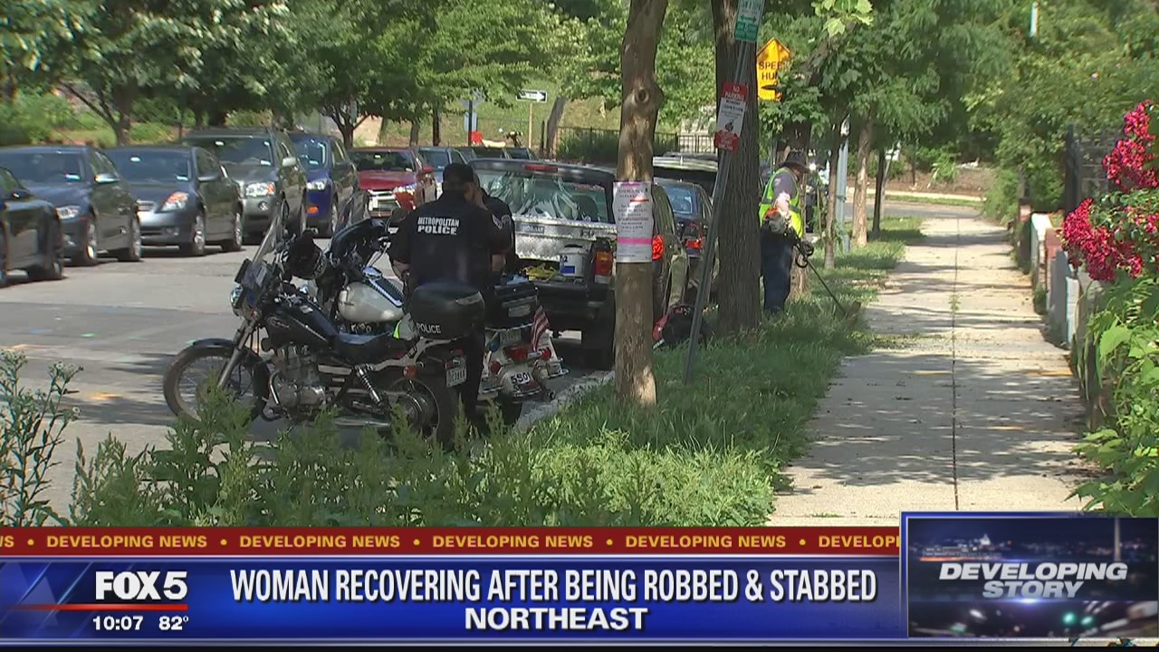 Woman recovering after being robbed, stabbed in DC