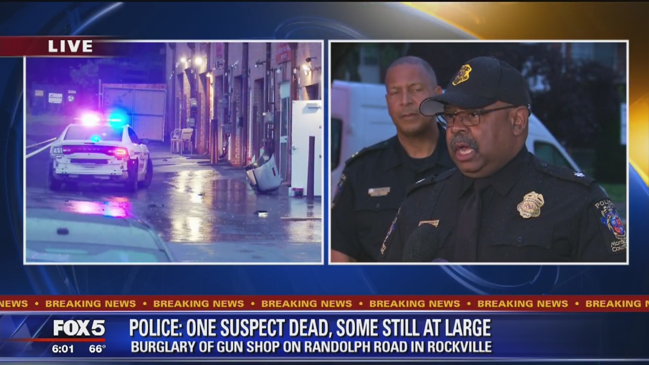 Officers say 1 dead in police shooting after burglary at Montgomery ...