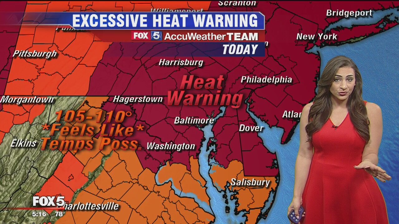 Dangerous heat, humidity in DC region could push heat index to 115 ...