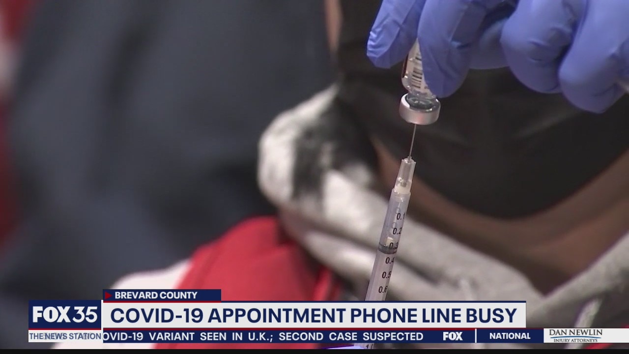 Brevard County residents find vaccine phone line busy