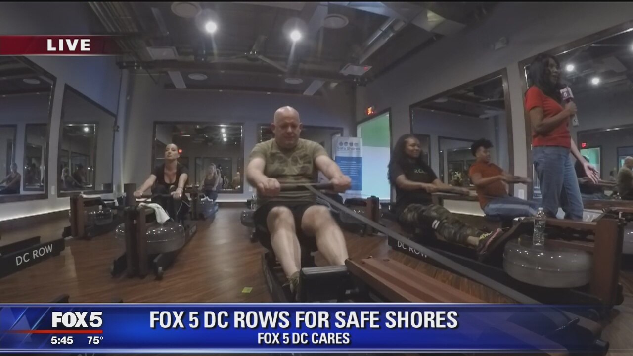 FOX 5 DC Cares rows to support Safe Shores at DC Row