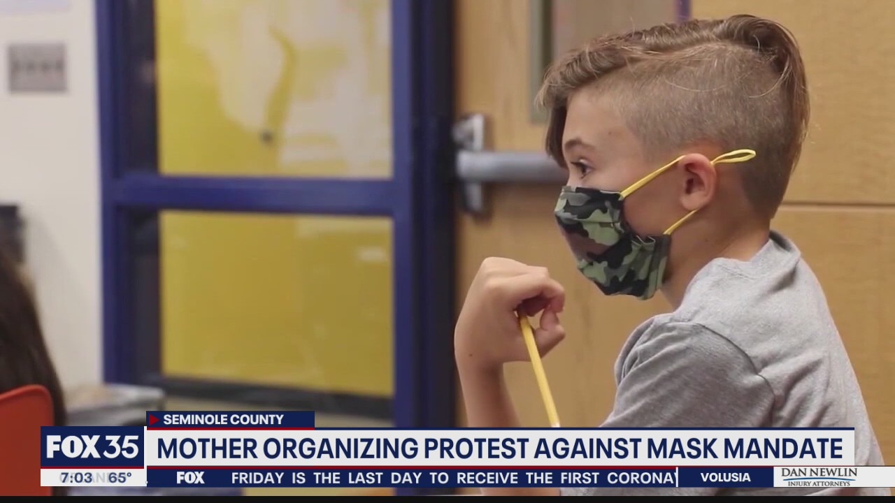Mother organizing protest against mask mandate