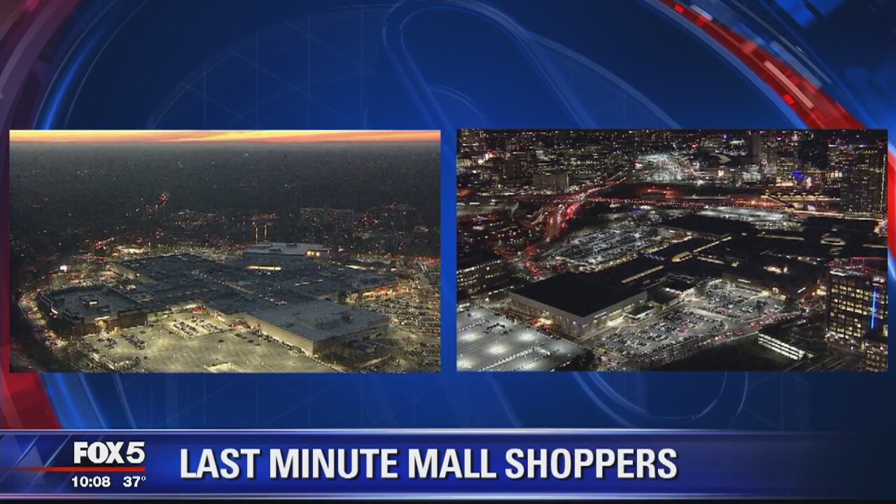 Last-minute shopping ahead of the holidays