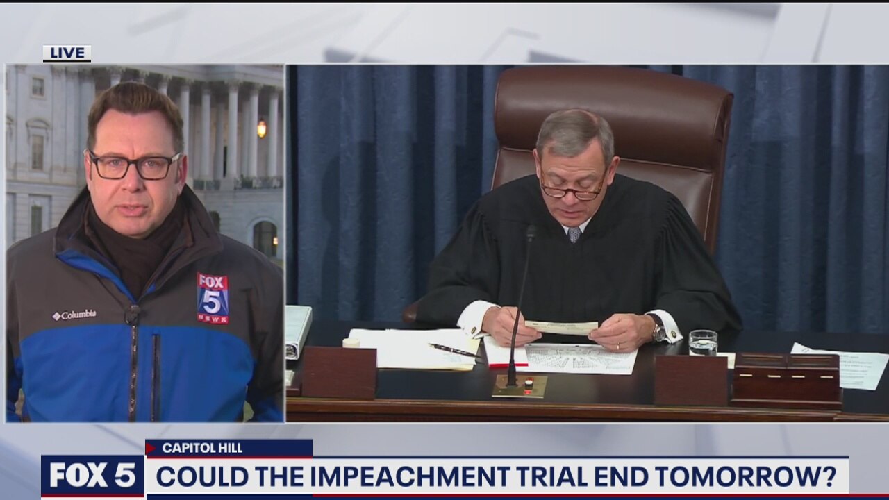 Could the impeachment trial end tomorrow?