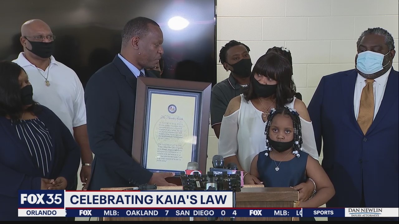 Girl, 8, honored for helping to change Florida law dictating arrest of children