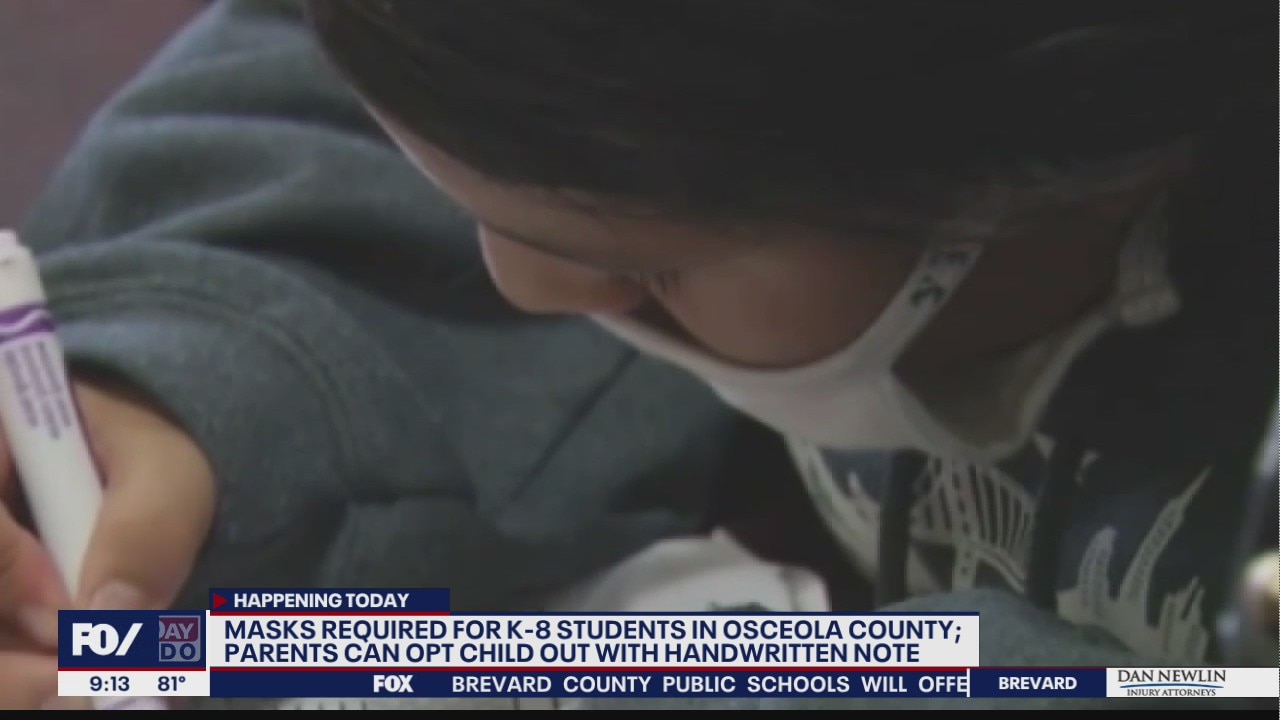 Osceola County begins mask mandate at schools with opt-out choice