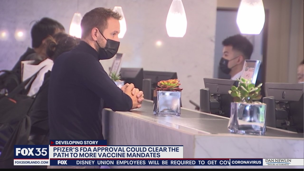 Pfizer's FDA approval could clear the path to more vaccine mandates