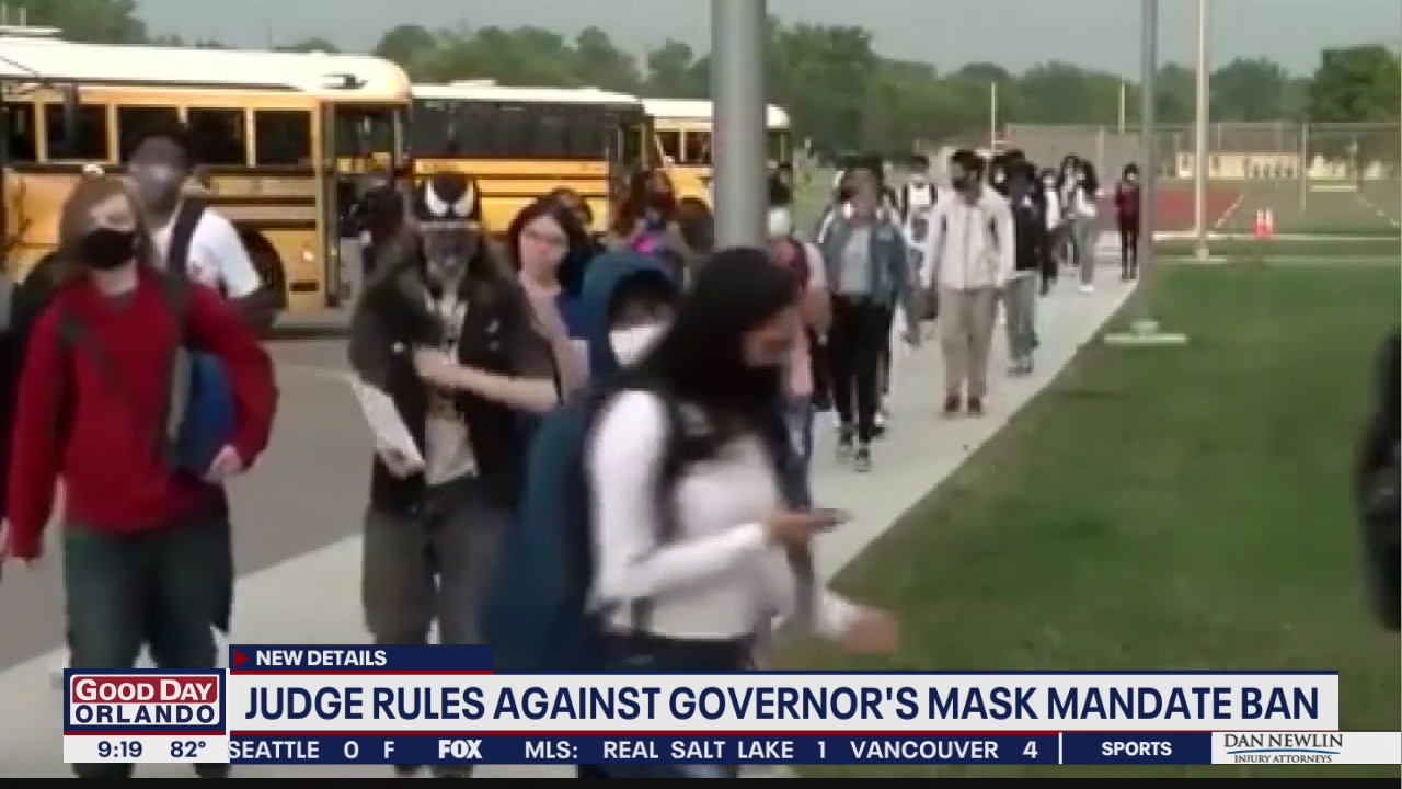 Florida judge rules against Governor Ron DeSantis' mask mandate ban